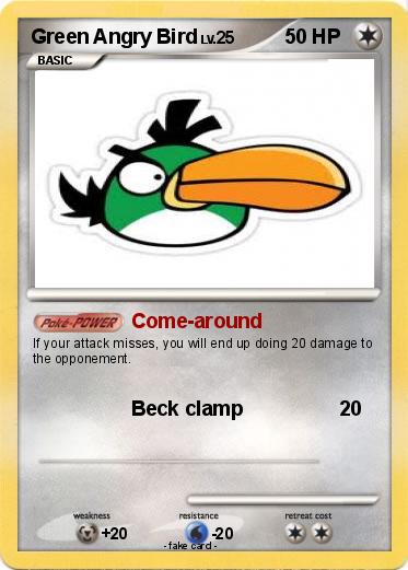 Pokemon Green Angry Bird