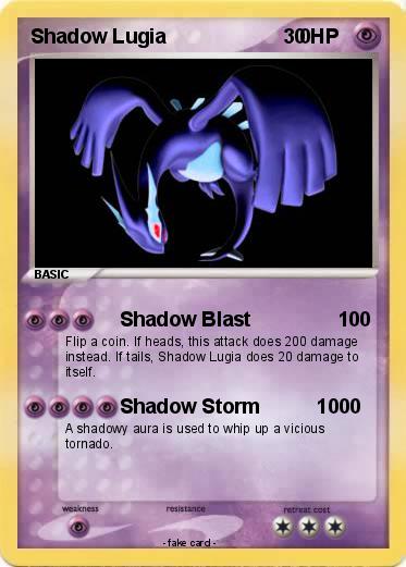Pokemon Shadow Lugia                        0
