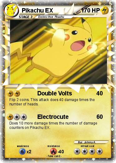 Pokemon Pikachu EX