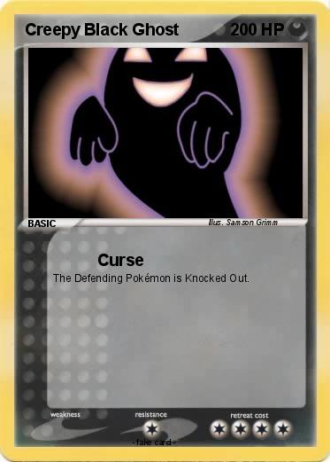 Pokemon Creepy Black Ghost