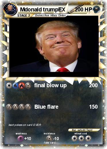 Pokemon Mdonald trumpEX