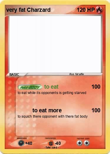 Pokemon very fat Charzard