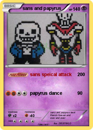 Pokemon sans and papyrus