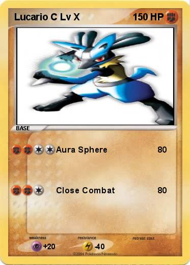 Pokemon Lucario C Lv X Pokemon Lucario C Lv X