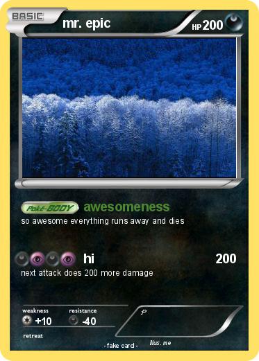 Pokemon mr. epic