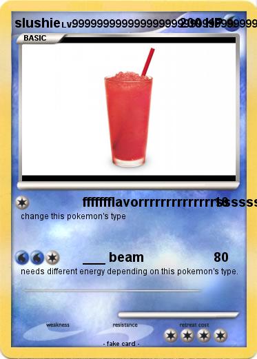 Pokemon slushie