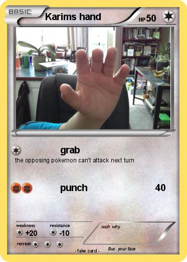 Pokemon Karims hand