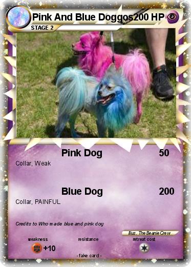 Pokemon Pink And Blue Doggos