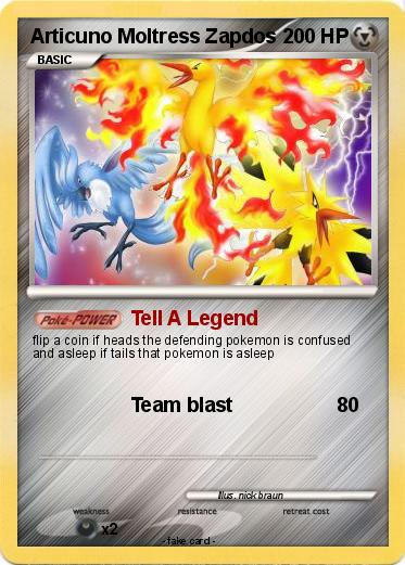 Pokemon Articuno Moltress Zapdos