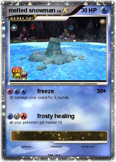 Pokemon melted snowman