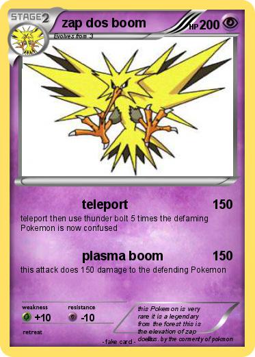 Pokemon zap dos boom