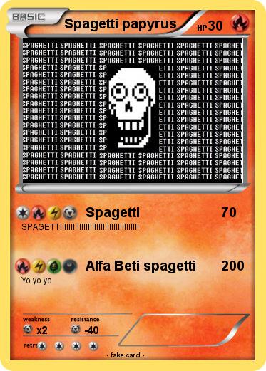 Pokemon Spagetti papyrus