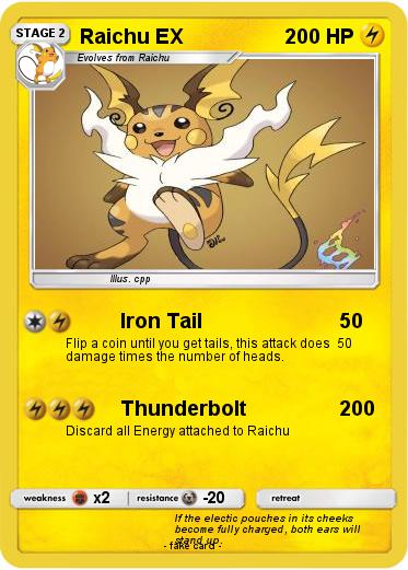 Pokemon Raichu EX
