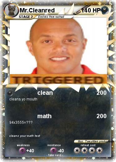 Pokemon Mr.Cleanred