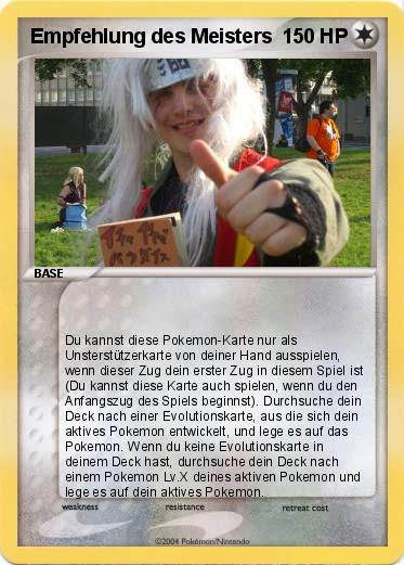 Pokemon Empfehlung des Meisters