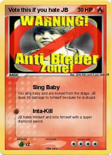 Pokemon Vote this if you hate JB