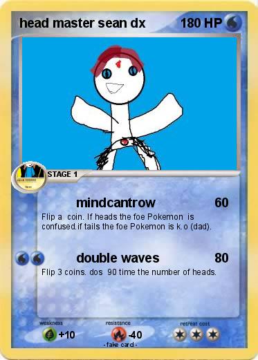 Pokemon head master sean dx