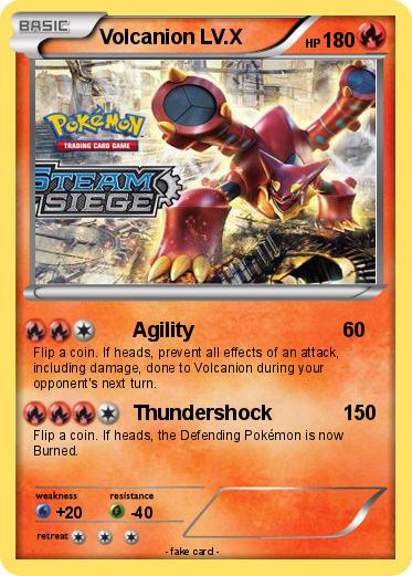 Pokemon Volcanion LV.X