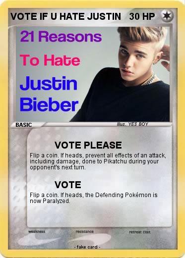 Pokemon VOTE IF U HATE JUSTIN