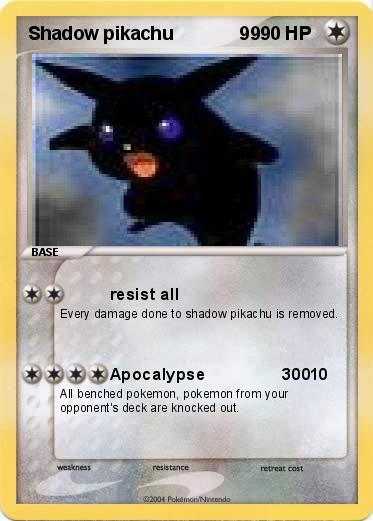 Pokemon Shadow pikachu             99