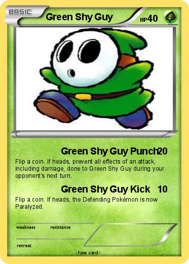 Pokemon Green Shy Guy