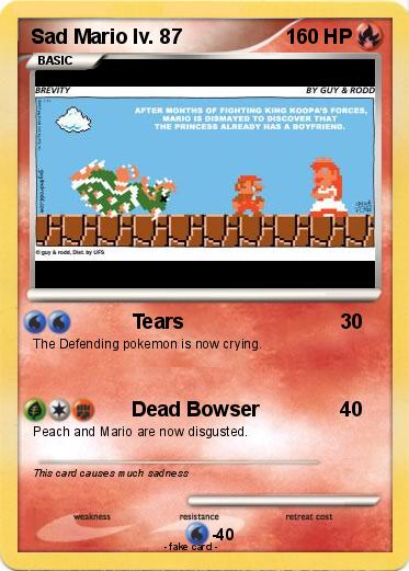 Pokemon Sad Mario lv. 87