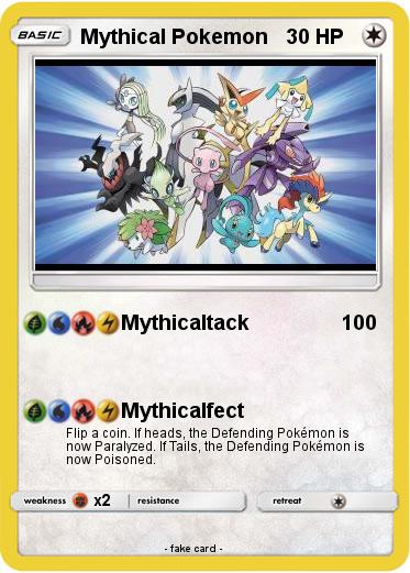 Pokemon Mythical Pokemon