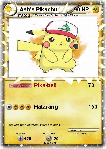 Pokemon Ash's Pikachu