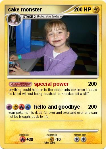 Pokemon cake monster