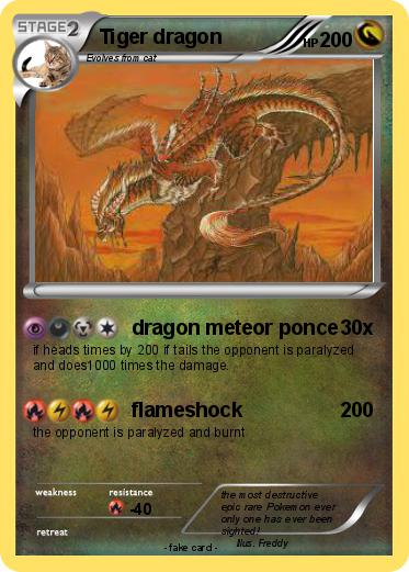 Pokemon Tiger dragon