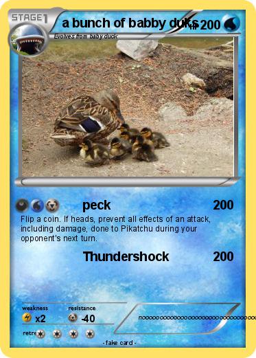 Pokemon a bunch of babby duks