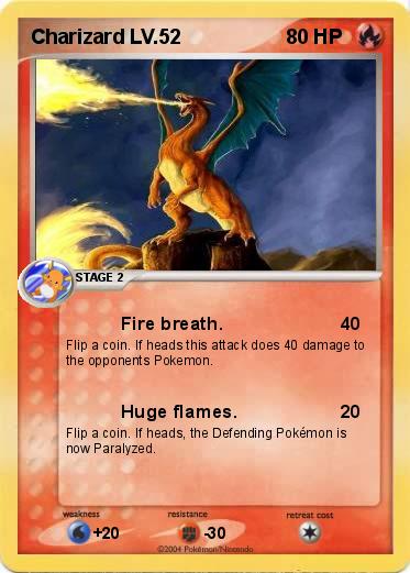 Pokemon Charizard LV.52