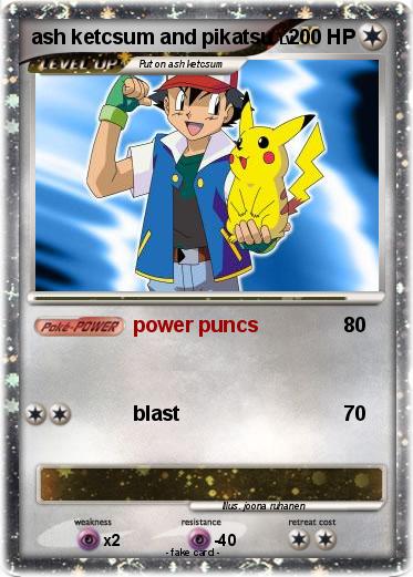 Pokemon ash ketcsum and pikatsu