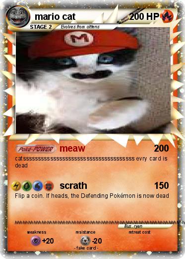 Pokemon mario cat