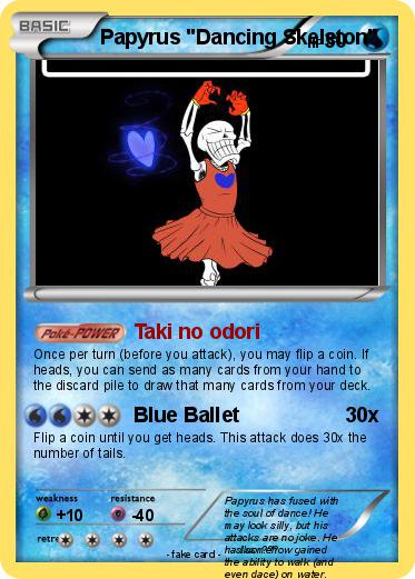 Pokemon Papyrus "Dancing Skeleton"