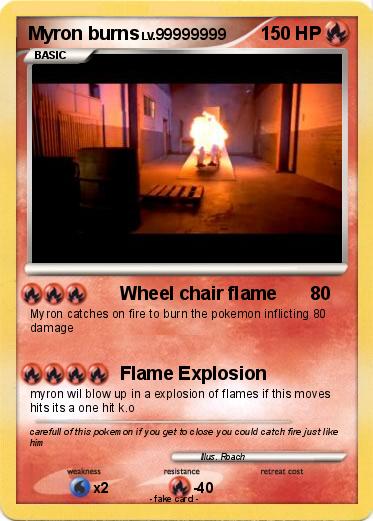 Pokemon Myron burns
