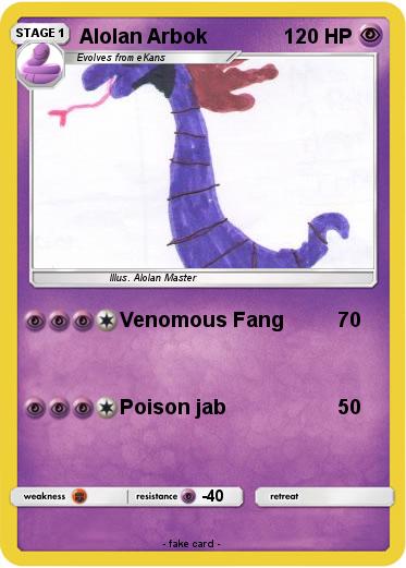 Pokemon Alolan Arbok