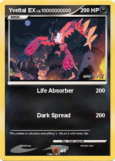 Pokemon Yveltal EX