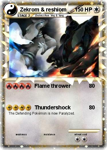Pokemon Zekrom & reshiom