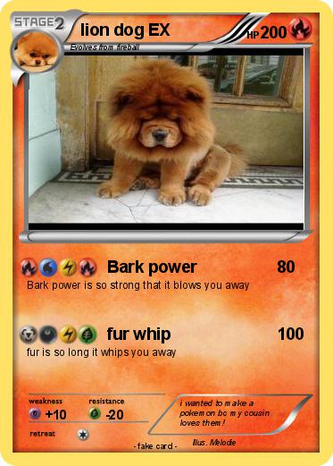 Pokemon lion dog EX