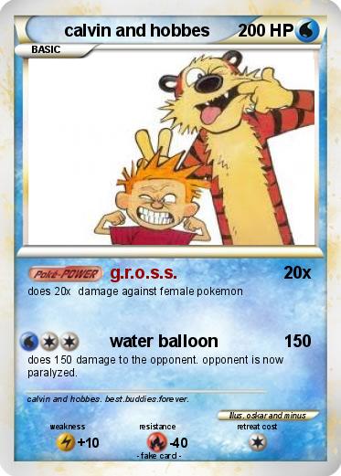 Pokemon calvin and hobbes