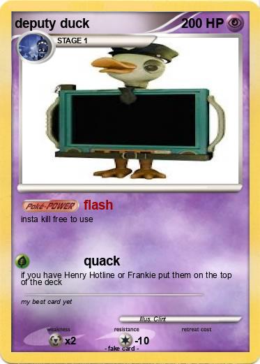 Pokemon deputy duck