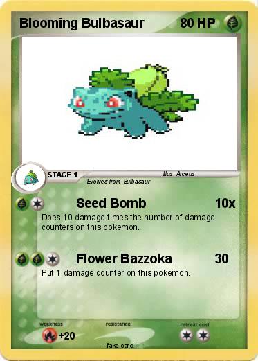 Pokemon Blooming Bulbasaur