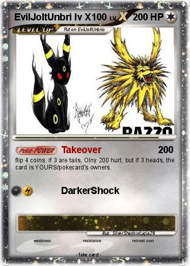 Pokemon EvilJoltUnbri lv X100
