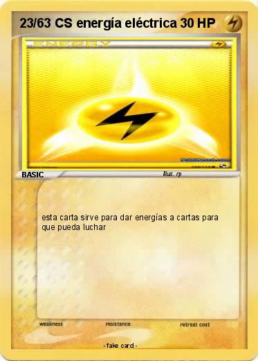 Pokemon 23/63 CS energía eléctrica