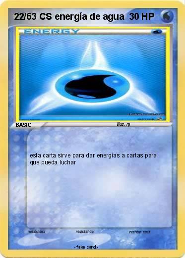 Pokemon 22/63 CS energía de agua