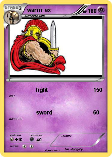 Pokemon warrrr ex