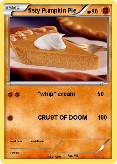 Pokemon fisty Pumpkin Pie