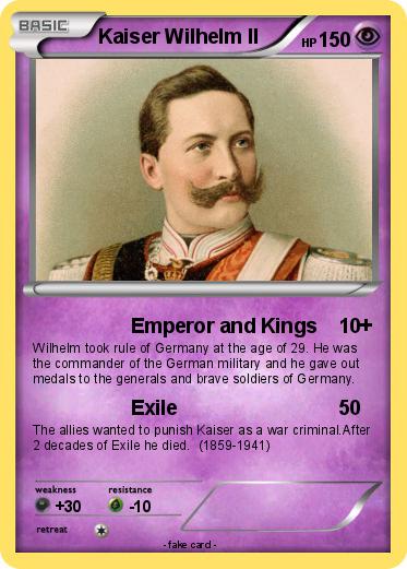 Pokemon Kaiser Wilhelm II
