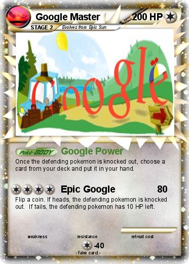 Pokemon Google Master